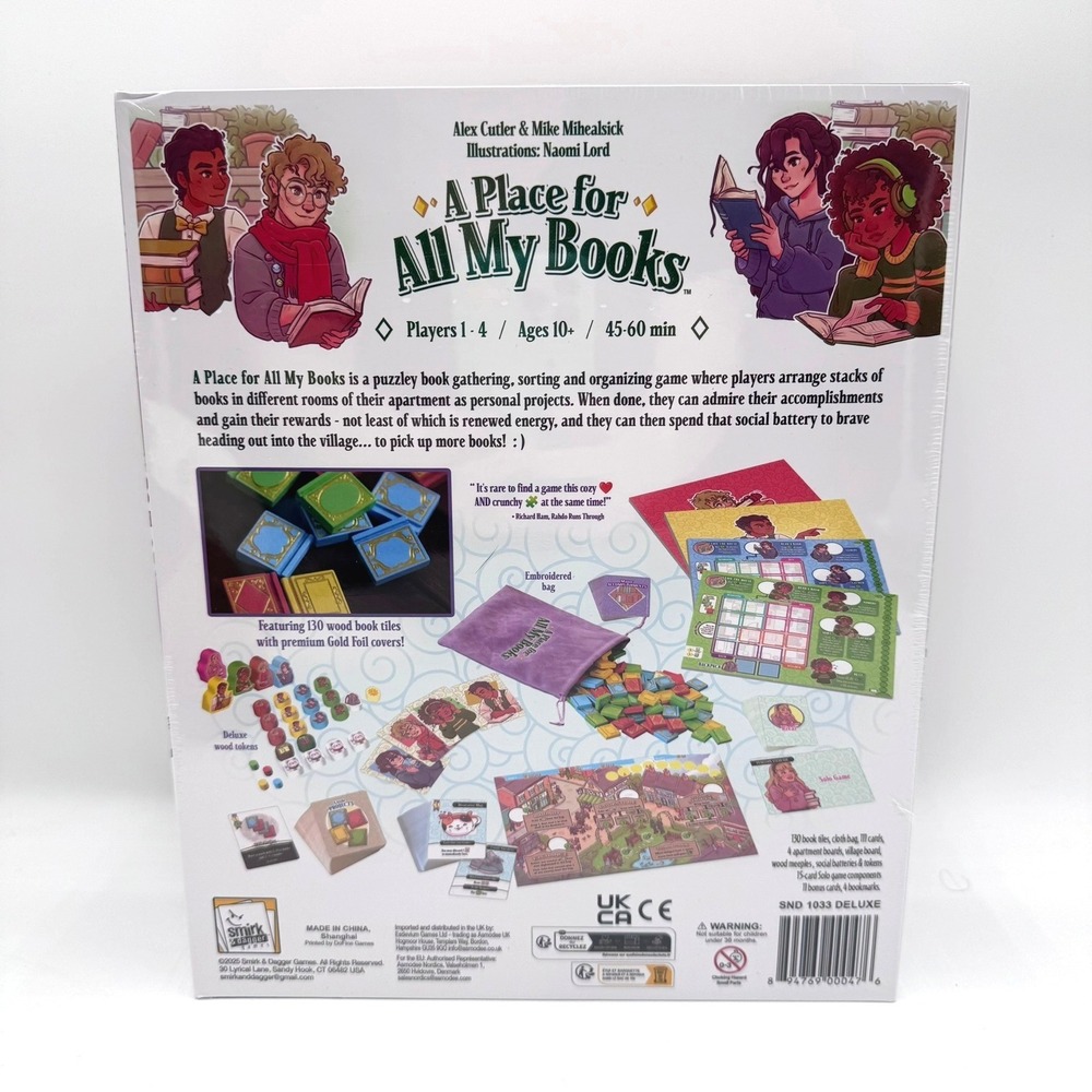 NEW SEALED A Place for All My Books Deluxe Kickstarter Edition Boardgame Limited - Picture 2 of 4